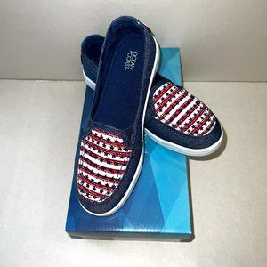 Ocean + Coast Americana Red/White/Blue Stars/Stripes Kade Loafers Size 6